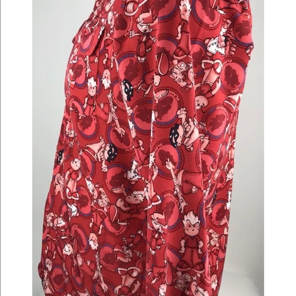 🔥SOLD! 90s Flamehead US Button Front Shirt Cartoo - Picture 6 of 7